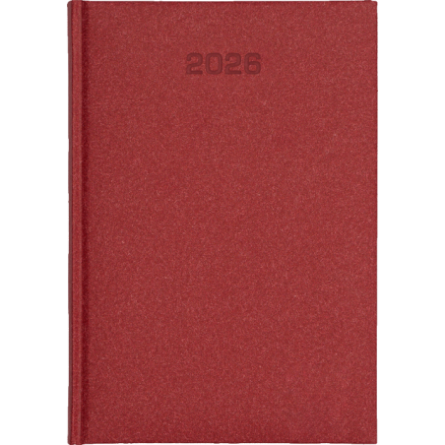 Kalendarz A5 dzienny Natura ECO Czerwony - 5794