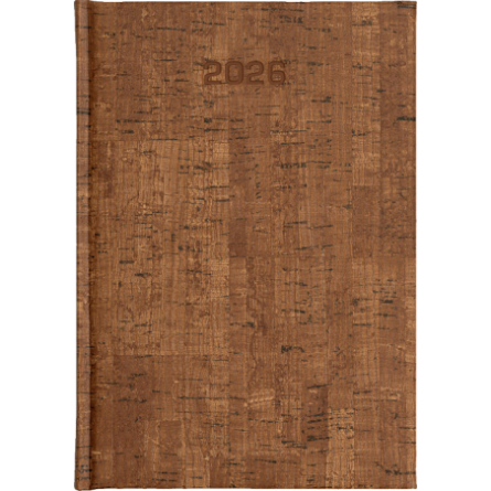Kalendarz A5 dzienny Cork ECO Brąz - Ciemny F265