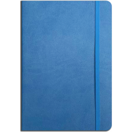 Notes A5 GŁADKI gumka LOLA J. Niebieski - A46-13