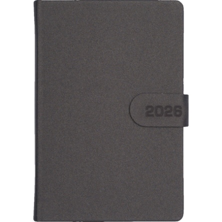 Kalendarz A5D MAGNES Grafit + Grafit - Velour Grafit F493/M + pasek Grafit F493/M