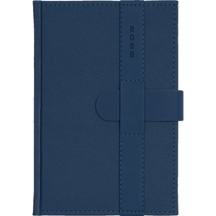 Kalendarz A5D PASEK Granat + Granat - Denim Granat E389 + pasek Vellutino Granat F965