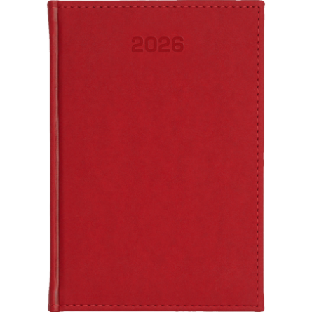 Kalendarz A4 tyg. Velour Czerwony - A838