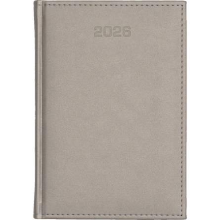 Kalendarz B5 tyg. Velour Srebrny - F494/M