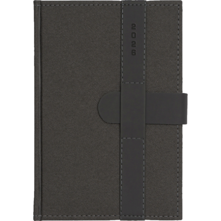 Kalendarz A5D PASEK Grafit + Grafit - Denim Grafit E392 + pasek Vellutino Grafit F974