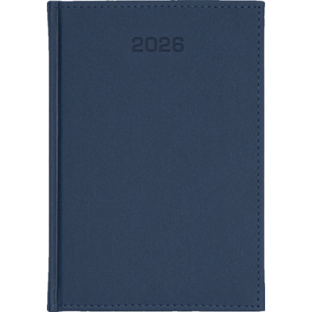 Kalendarz B5 tyg. Denim Granat - E389