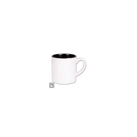 Kubek biały MINI z kolorowym środkiem 177 ml
