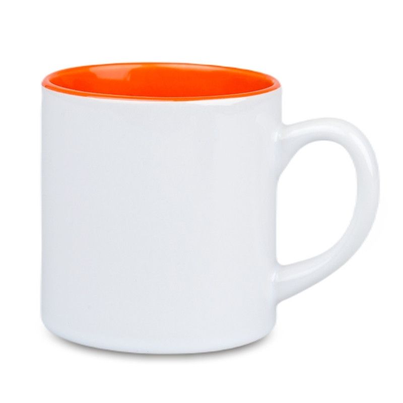 Kubek biały MINI z kolorowym środkiem 177 ml