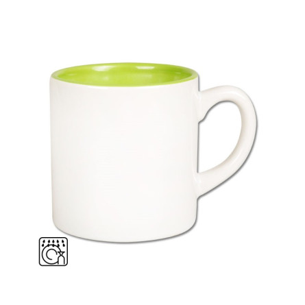 Kubek biały MINI z kolorowym środkiem 177 ml
